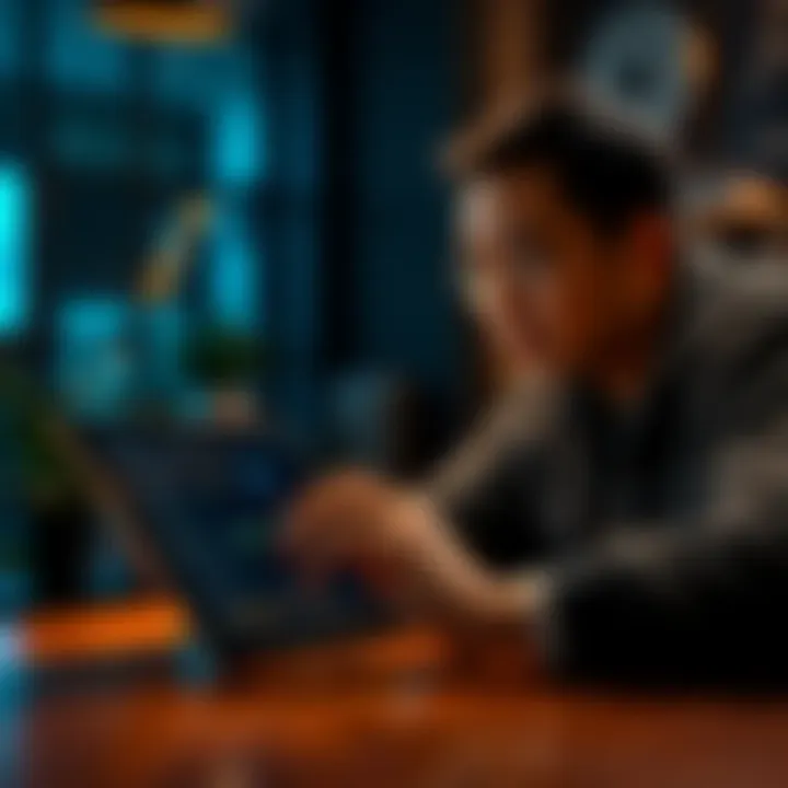 A person using an iPad to set up Trezor Safe 5 wallet
