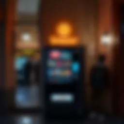 A Trezor vending machine where people can buy items using Bitcoin via the Lightning Network at BTC Prague