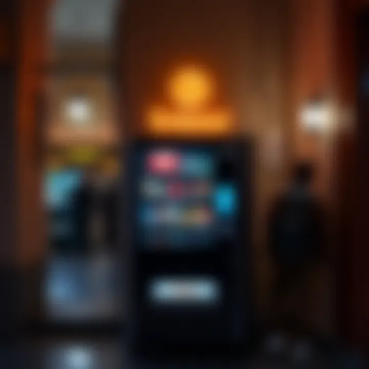 A Trezor vending machine where people can buy items using Bitcoin via the Lightning Network at BTC Prague