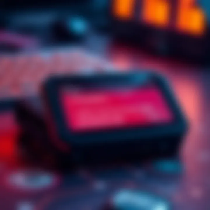 A Trezor hardware wallet with a screen displaying unexpected deposit alerts and bitcoin amounts, symbolizing security concerns.