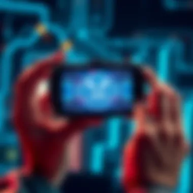 A person holding a Trezor wallet showing the XRP logo on a screen, emphasizing secure cryptocurrency storage.