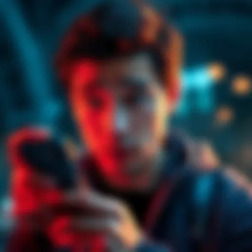 A person looking frustrated while trying to log into an app on their phone, showing a login screen with an error message.