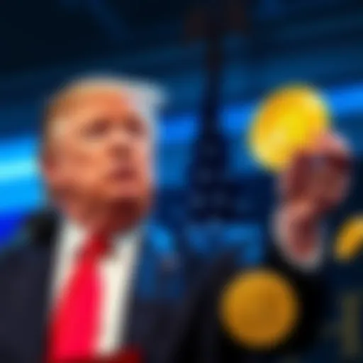 Trump speaking about using retirement funds for cryptocurrency investments
