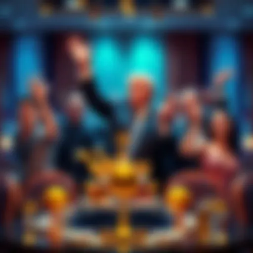 Members of the Trump family celebrating their recent $620 million gains from cryptocurrency ventures
