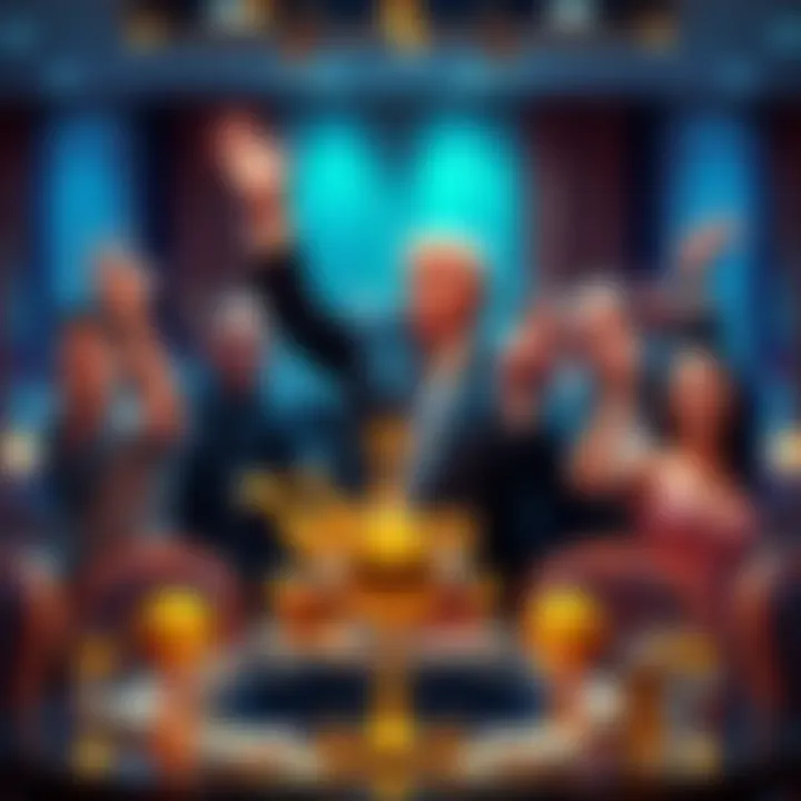 Members of the Trump family celebrating their recent $620 million gains from cryptocurrency ventures
