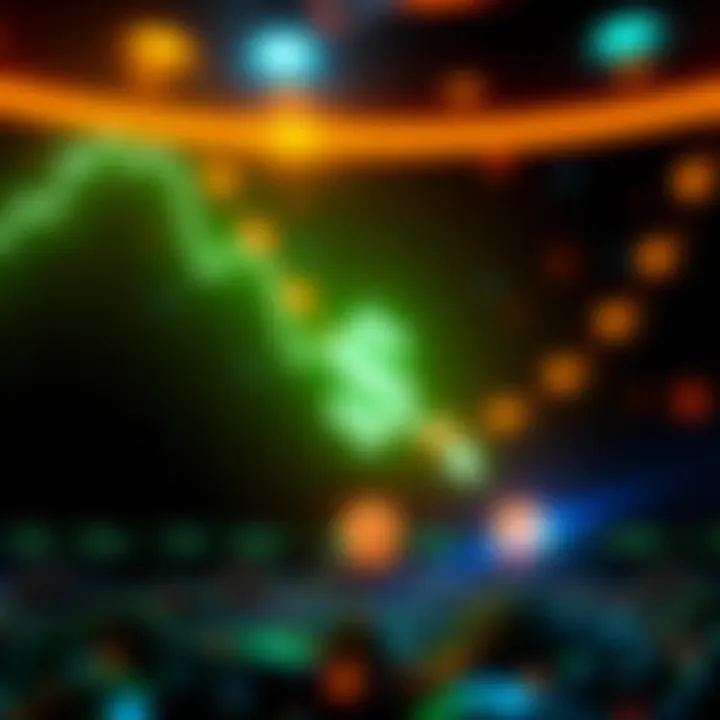 Trump family crypto losses A graphic showing a downward trend in cryptocurrency value with a dollar sign and a memecoin logo