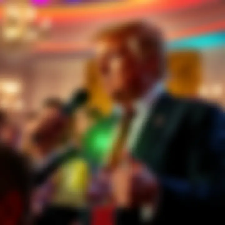 Donald Trump hosting winners of a cryptocurrency contest at Mar-a-Lago