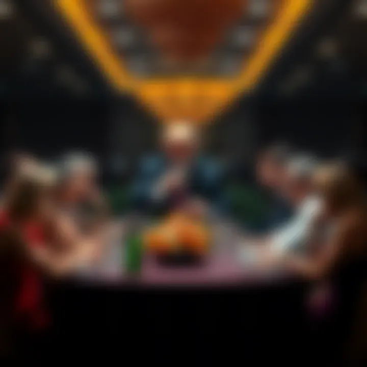 Group of people dining with former President Trump at an exclusive event
