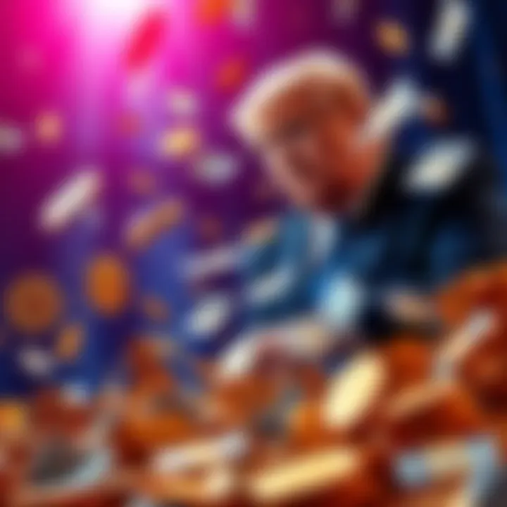 Trump Family Crypto Loss Visual representation of the Trump family losing money in cryptocurrency, featuring falling crypto symbols and dollar bills