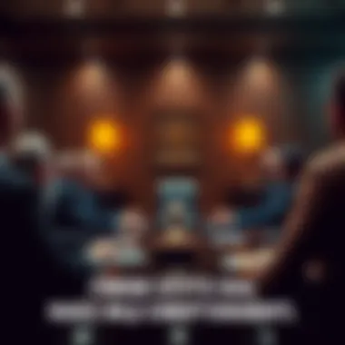 Trump's Foreign Crypto Deal Donald Trump discussing foreign crypto deal with concerned advisors in a meeting room