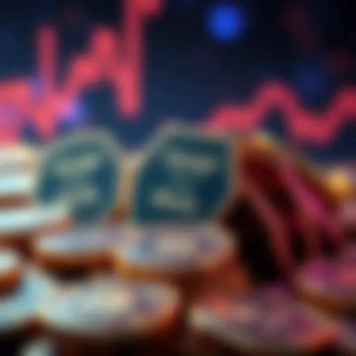 Trump Media Digital Tokens Launch A graphic showing digital tokens with Trump Media branding, representing the company's new financial initiative for shareholders.