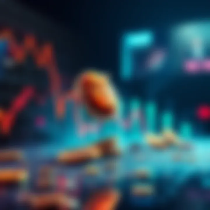 A graphic showing a downward trend in cryptocurrency value with a depiction of a memecoin linked to Trump, illustrating public outrage and financial loss.