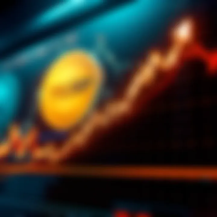 A price chart showing a sharp increase in the value of TRUMP token after a major purchase, symbolizing rising interest and speculation