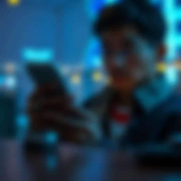 A person looking at a smartphone showing Trust Wallet, with a Ledger Nano X device beside it, illustrating the concern of importing a seed phrase.