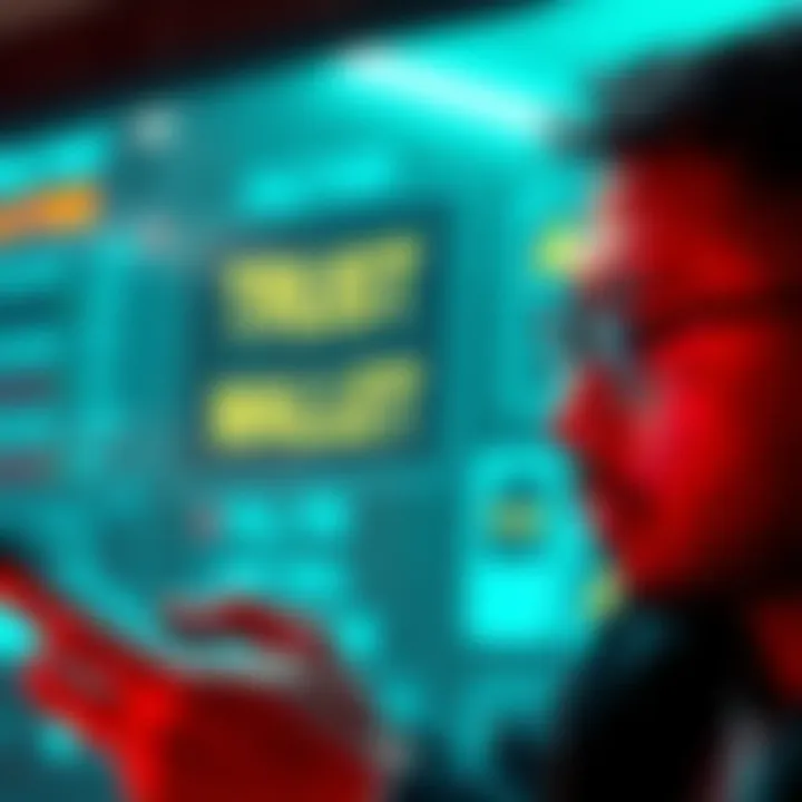 A person examining their digital wallet with concern, symbolizing caution against cyber fraud