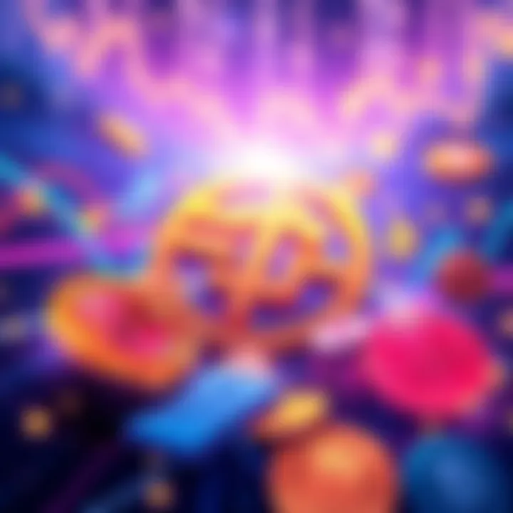 Illustration of Truth Social's S-1 filing for a new Crypto Blue Chip ETF featuring digital currency symbols