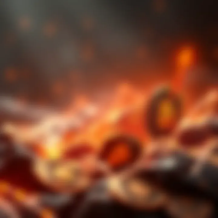 A chart showing the upward trend of Trx coin value, symbolizing its expected rise to $100 by December 2026.