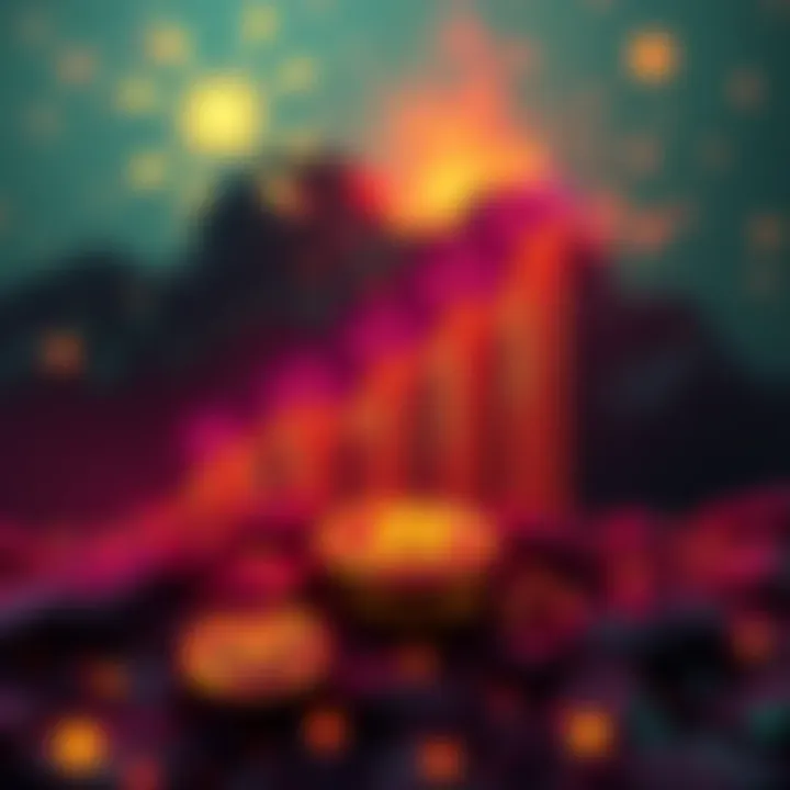 Staking Your Way to TRX Wealth A visual representation of financial growth through staking with TRX symbols and vibrant energy motifs.