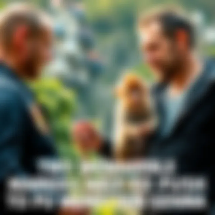 Two men with a baby monkey Two men troubling a baby monkey in an outdoor setting as part of a controversial cryptocurrency promotion