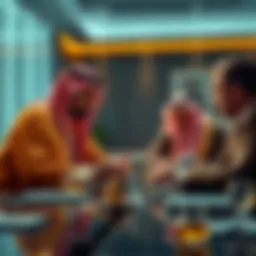 UAE spy sheikh discussing investment details with Trump family members at a meeting