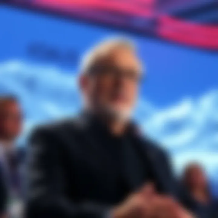 UBS Chairman Sergio Ermotti speaking about quantum risks to blockchain security at the Davos Forum