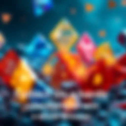 A graphic showing 9 colorful shards representing a collection event, with a Bitcoin symbol shining in the center, inviting traders to participate.