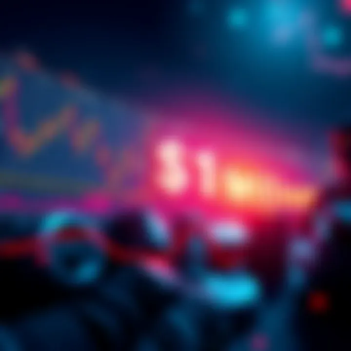 Chart showing Uniswap's trading volume surpassing $1 trillion, with upward trends and graphs indicating growth in decentralized finance.