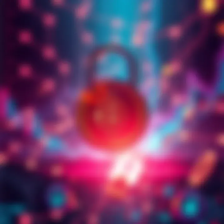 Visual representation of a locked Bitcoin wallet with troubleshooting icons