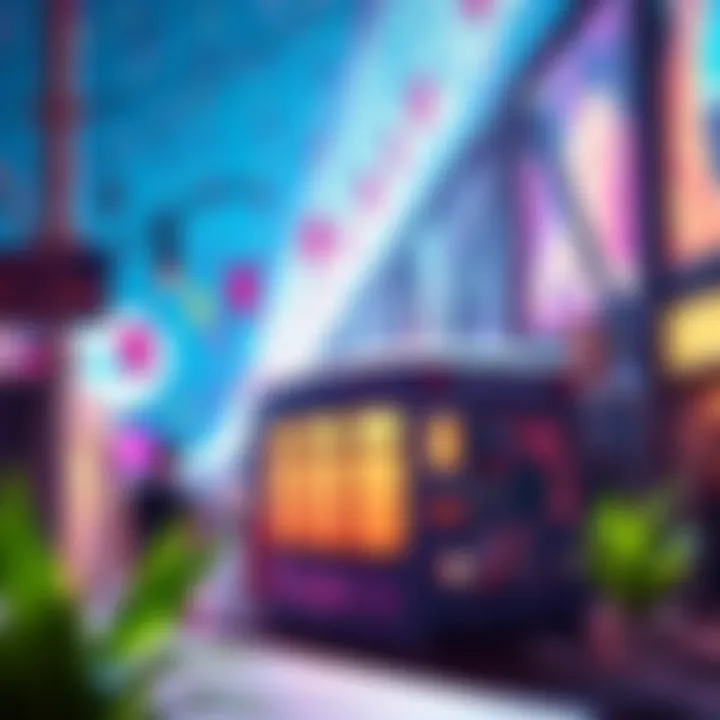 A colorful and uplifting scene that encourages positivity