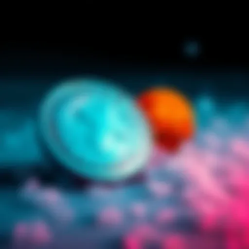 A graphic showing Tether dollars being frozen while Bitcoin symbols remain intact, symbolizing the US financial actions against Iran.