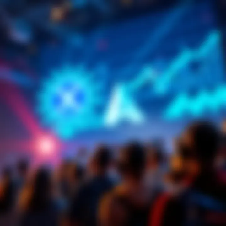 Anticipation Builds for US Treasury XRP Announcement A visual representation of cryptocurrency enthusiasts eagerly awaiting the US Treasury's XRP news, with a dynamic backdrop of digital currency symbols and financial graphs.