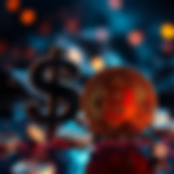 A visual showing the U.S. dollar symbol fading while Bitcoin symbol rises, representing the potential impact of USD collapse on Bitcoin.