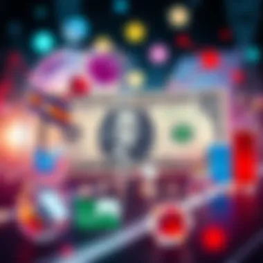 U.S. Dollar with Economic Symbols A U.S. dollar bill surrounded by symbols of inflation, economy, and global markets, representing the factors that support its value.