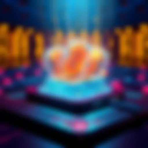 Illustration of a digital wallet showing USDC funds locked in escrow for secure online transactions.