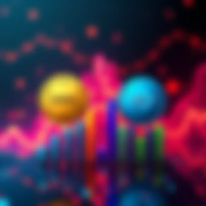 A visual representation of USDC and USDT logos with a bar graph showing people's preferences for stablecoins