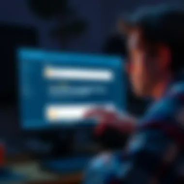 User getting banned from forum Person looks shocked while reading a message on a computer screen about being banned from a Bitcoin forum for criticism