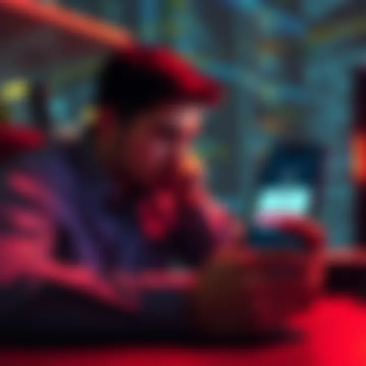 User frustrated with 2FA setup A frustrated user trying to log in with a computer showing a 2FA setup screen and a phone with a login error message.