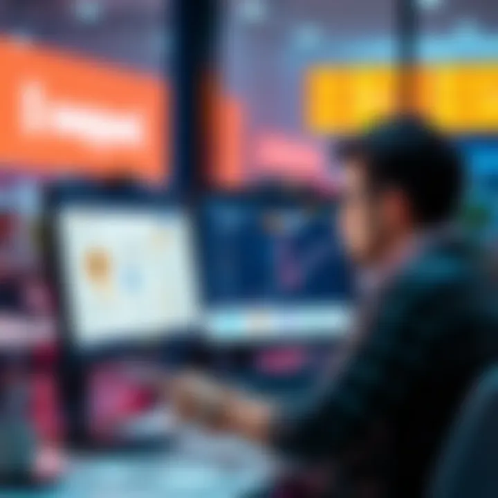User Interaction with Swapped.com A person looking at a computer screen showing the Swapped.com interface while considering Bitcoin purchases and KYC requirements.
