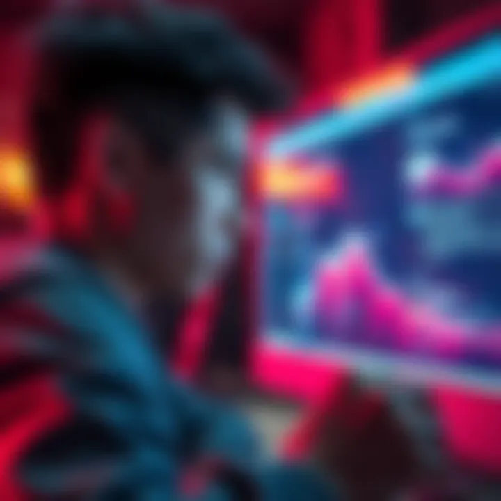 A person looking at a computer screen with a thoughtful expression, searching for lost comments on a forum