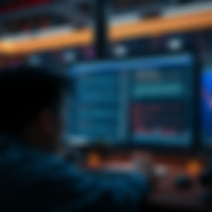 A frustrated person looking at a computer screen showing error messages related to trading and withdrawals.