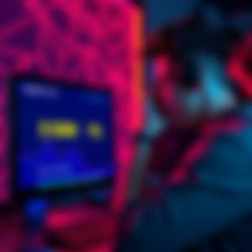 User worried about Hedera Testnet A concerned person looking at a computer screen displaying a cryptocurrency transaction alert, with $600 shown on the screen and a decline in returns, showing 1%