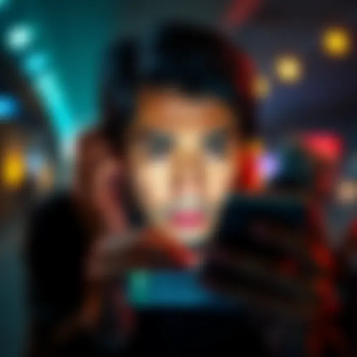 Person looking frustrated at a smartphone with error messages on the screen, showing app interface issues and unexpected charges.