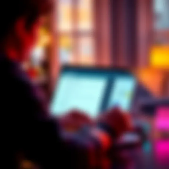 Person looking at tax software options on a laptop, considering a switch from TurboTax to FreeTaxUSA