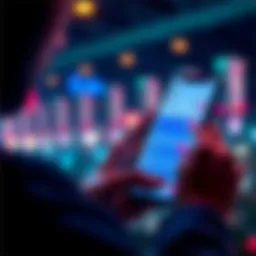 Person using the Erdo app on a smartphone A user interacts with the Erdo app, looking at crypto trading options and referrals