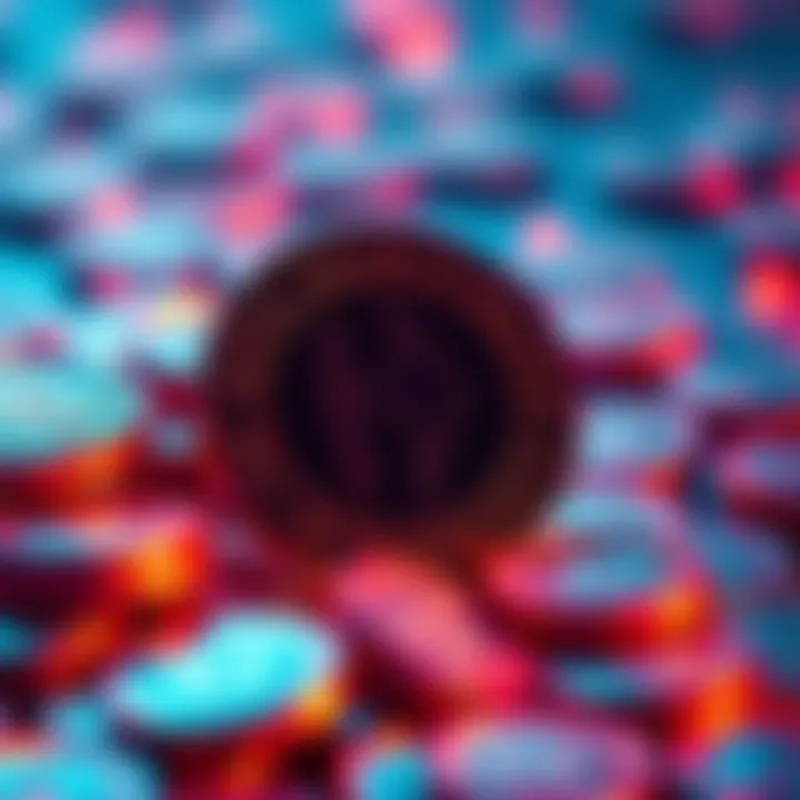 A digital representation of utility tokens with a prominent HUNDRED token symbol, showcasing security features in crypto transactions.