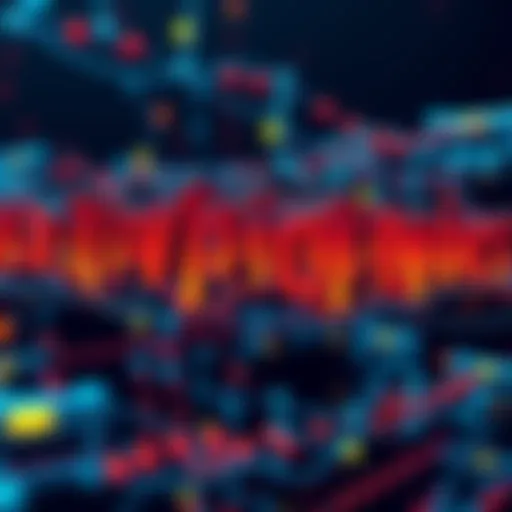 A visual representation of validators working together in a blockchain network, showcasing their connection to sync committee responsibilities.