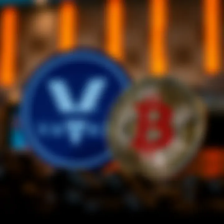 Vanadi coffee company logo next to a Bitcoin symbol, representing their investment announcement
