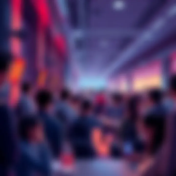 Participants engaging in discussion about VeChain updates and initiatives