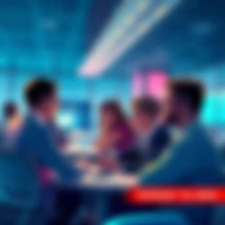 Vechain members engaging in discussion about blockchain advancements and sharing insights