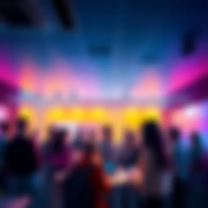 VeChain Daily Discussion A group of people engaging in a discussion about VeChain, sharing ideas and questions in a vibrant atmosphere.